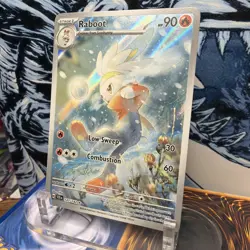 Raboot 147/142 Illustration Rare Holo NM Pokemon SV07: Stellar Crown +BONUS HOLO - Image 3