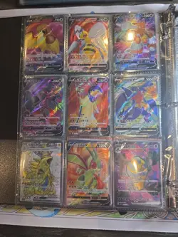 Pokemon Card Lot Binder V/VMAX IR Hits Ex 180 Cards NM Full Art - Image 4