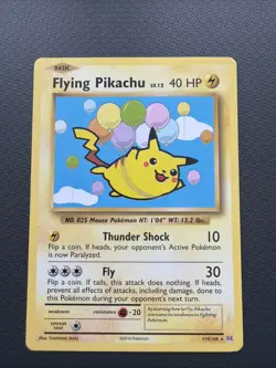 Pokemon TCG XY Evolutions LP Flying Pikachu 110/108 - Image 1