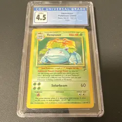 Pokemon Venusaur CGC 4.5 Base Set 2 18/130 Holo 2000 English - Image 1