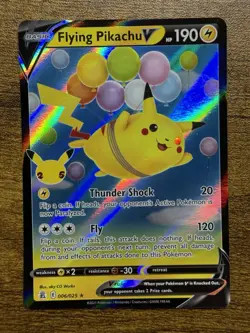 Flying Pikachu V 006/025 Celebrations Pokemon 2021 Near Mint nM TCG - Image 1