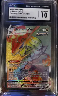 Pokemon Rayquaza VMAX 2021 Evolving Skies 217/203 CGC 10 - Image 1