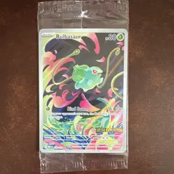 Pokemon TCG Bulbasaur promo Illustration English mega evolutions stamped 133/132 - Image 1