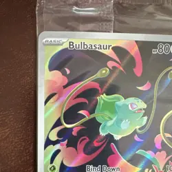 Pokemon TCG Bulbasaur promo Illustration English mega evolutions stamped 133/132 - Image 3