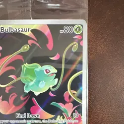Pokemon TCG Bulbasaur promo Illustration English mega evolutions stamped 133/132 - Image 4