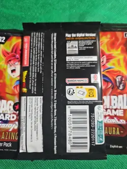 Bandai DBZ Card Game Fusion World - Blazing Aura Booster 5 Pack Lot New - Image 3