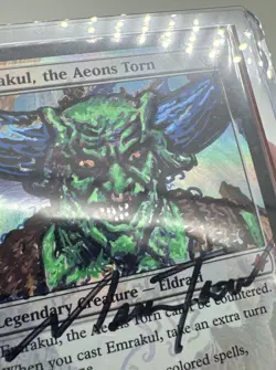 Emrakul, the Aeons Torn -Foil 1/1 Custom juzman Djinn -Signed Artwork On Card !! - Image 2