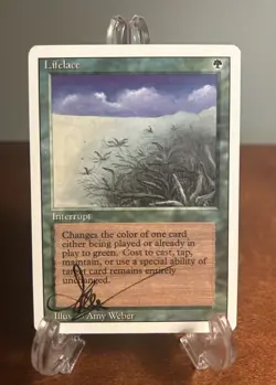 MTG Lifelace Signed Amy Weber Revised Artist Proof AP LP Magic The Gathering - Image 1
