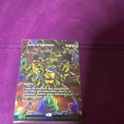 Magic: The Gathering Waves of Aggression Sorcery Foil Rare Red White TMNT - Image 1