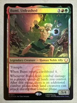 MTG / Bumi, Unleashed / TLA / #211 / FOIL / Mythic / NM - Image 1