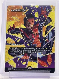 PARALLEL LIVES 2025 MAGIC MARVEL BORDERLESS MYTHIC RARE #0036 Q0899 - Image 1
