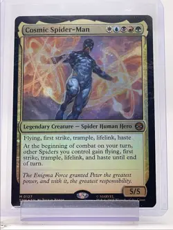 COSMIC SPIDER-MAN 2025 MAGIC MARVEL'S SPIDER-MAN MYTHIC FOIL #0127 Q0899 - Image 1