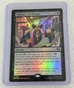 FOIL SPLINTER'S TECHNIQUE Teenage Mutant Ninja Turtles TMT Magic MTG R 0080 - Image 1