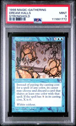 1998 MTG STRONGHOLD DREAM HALLS PSA 9 - Image 1