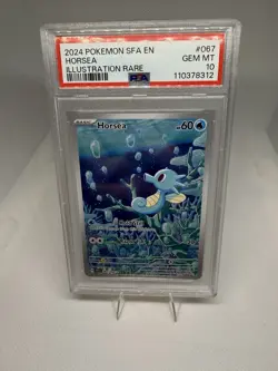 Pokemon TCG Horsea - Shrouded Fable - Holo Illustration Card 067/064 - PSA 10 - Image 1