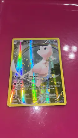 Pokemon Mew TCG XY110 Holo Black Star Promo Full Art 2016 FAIR CONDITION - Image 1