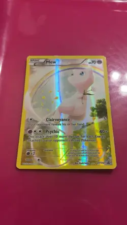 Pokemon Mew TCG XY110 Holo Black Star Promo Full Art 2016 FAIR CONDITION - Image 3