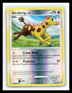 💥 Pokemon Diamond & Pearl Mysterious Treasures Girafarig Reverse Holo #49/123 - Image 1