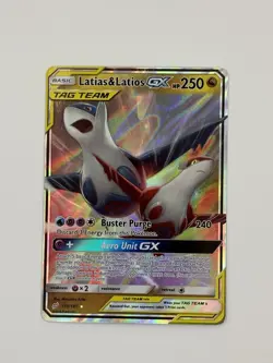 Latias & Latios GX 113/181 TAG TEAM GX Team Up Ultra Rare Holo Pokemon TCG - Image 1