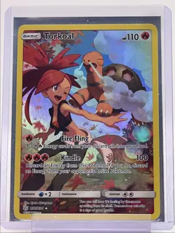TORKOAL 2019 POKEMON SUN & MOON COSMIC ECLIPSE SECRET RARE 237/2336 Q6233 - Image 1