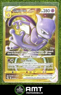 Mewtwo VSTAR 2022 Pokemon Sword & Shield GO #086/078 Secret Rare - Image 1