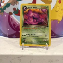 NM Dark Muk 41/82 1st Edition Team Rocket Pokemon 2000 - Image 1