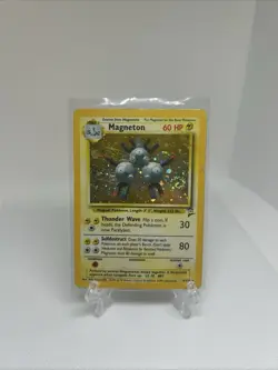 Pokemon TCG - Magneton 9/130 - Holo Rare - Base Set 2 - Image 1