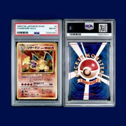 1996 Pokemon Japanese Charizard Holo PSA 8 New Grade Old Collection 🔥 Swirl 💫 - Image 4