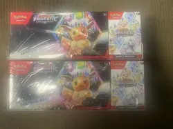 Lot Of 2 Pokemon Prismatic Evolutions Surprise Box+Booster Bundle Sams Club Set - Image 1