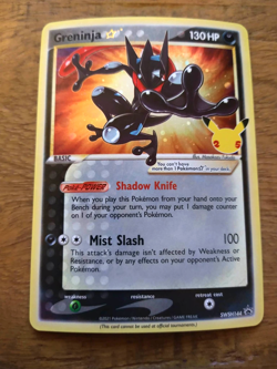 Greninja Gold Star SWSH144 - Pokemon TCG Sword & Shield Promo Holo Rare NM - Image 1