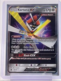 KARTANA GX 2017 POKEMON CRIMSON INVASION RARE HOLO 70/111 Q6233 - Image 1