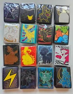 Pokemon TCG Various Sets ETB Deck Sleeves Sealed (Lot Of 16) - Image 1
