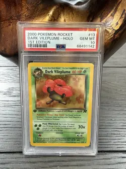 2000 Pokemon Rocket Dark Vileplume 1st Edition Holo PSA 10 - Image 1