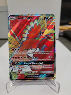 2017 Pokemon SM Burning Shadows - Ho-Oh GX Full Art #131 - Mint - Image 1