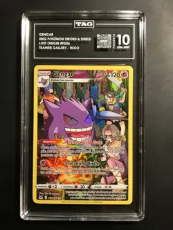 TAG 10 Gengar TG06/TG30 SWSH Lost Origin Trainer Gallery Ultra Rare Pokemon - Image 1
