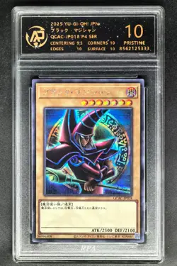 2025 Yu-Gi-Oh! Cards JPN. Dark Magician SER QCAC-JP018 RPA 10 (SAME AS PSA 10) - Image 1