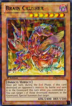 Brain Crusher - BP02-EN047 - Mosaic Rare - 1st Edition - Lightly Played - Image 1