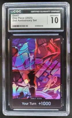 2025 ONE PIECE DON!! 2ND ANNIVERSARY SET CGC 10 C PT - Image 1