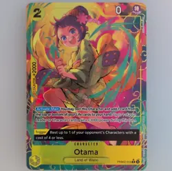 One Piece CCG Otama PRB02-016 Alternate Art Foil Rare ENGLISH - Image 1