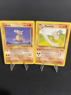 Pokemon TCG Marowak Jungle Card 39/64 Evolution Family Set Vintage 50/64 WOTC - Image 1