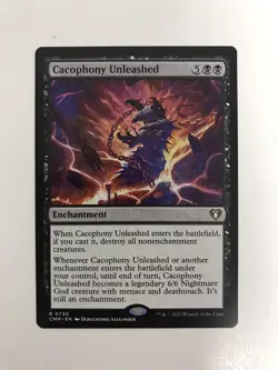 Cacophony Unleashed MTG Magic the Gathering Card NM Near Mint CMM - Image 1