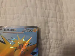 Pokemon TCG Zapdos EX Scarlet & Violet Holo Ultra Rare Card 192/165 NM Condition - Image 5