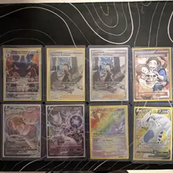 Pokemon Brilliant Stars Full Art Foil Card Lot - Cynthia, Mewtwo, Lugia - Image 1
