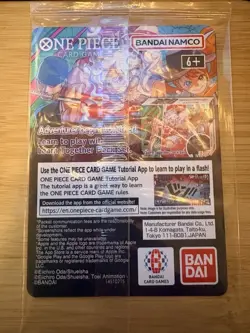Monkey D Luffy US Voyage Promo One Piece TCG Bandai Rare Holo Card NM - Image 2