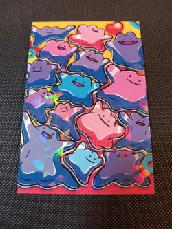 Pokemon Ditto Cracked Ice Holo Team Rocket Card Database Set Peru - Image 1