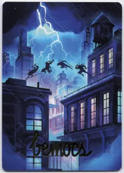 Island Art Card (/54) (Gold-Stamped Sig) S Art Series: TMNT 37 NM - Image 1