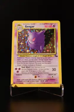Pokemon TCG Card Gengar Holo Holographic #5/62 Fossil LP - Image 1
