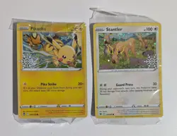 Pokemon TCG Festive Stamp Promo Card Bundle (8) Sealed – Pikachu Glaceon Cryogon - Image 3