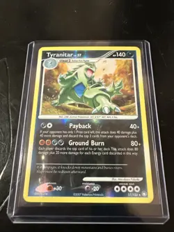 Pokemon TCG Tyranitar Mysterious Treasures Reverse Holo Rare Card 17/123 - Image 1