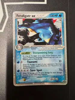 Pokemon Feraligatr EX Unseen Forces 103/115 Ultra Rare Holo Card - Image 1